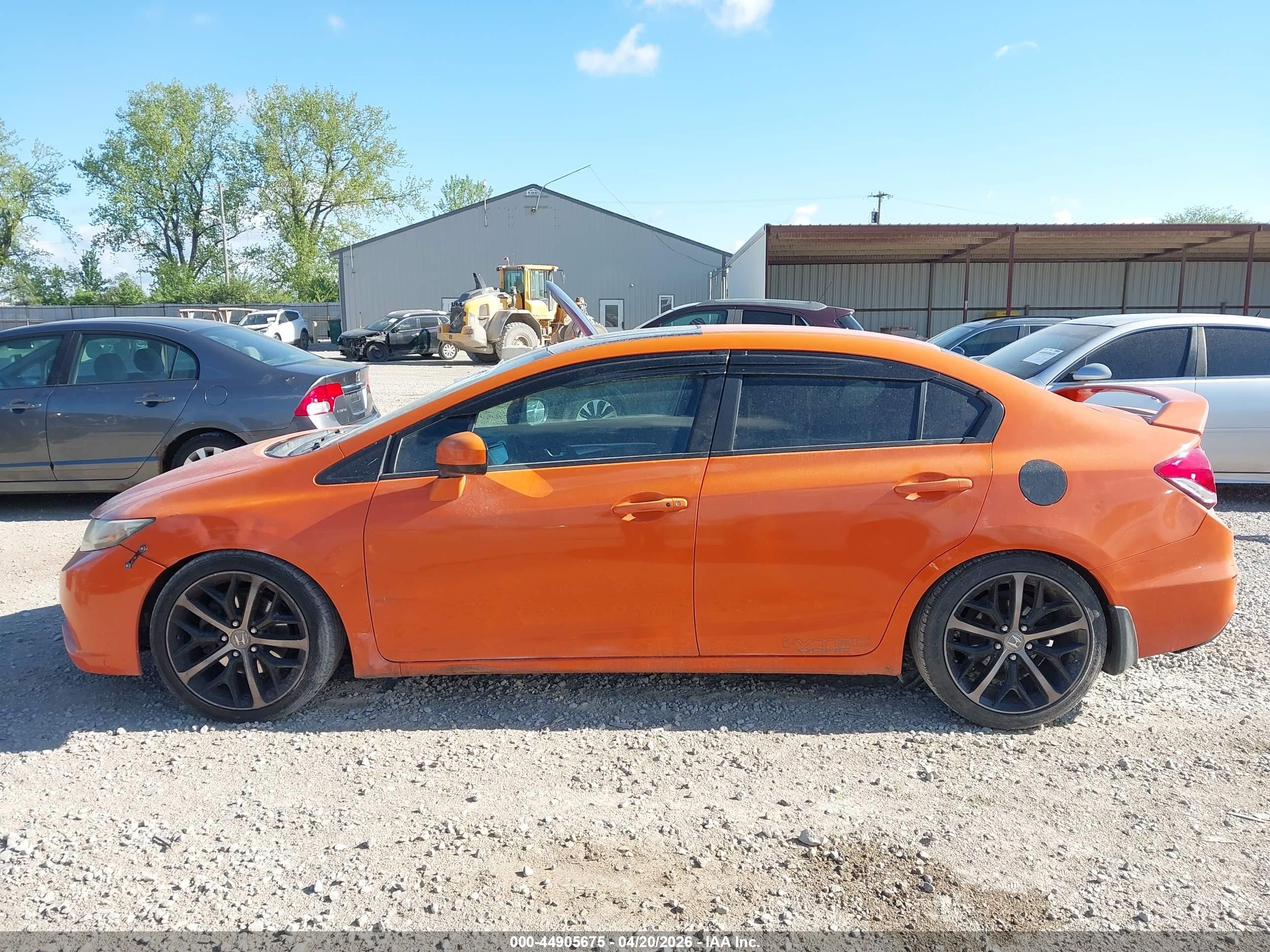 2014 Honda Civic Si Оранжевый vin: 2HGFB6E54EH700426