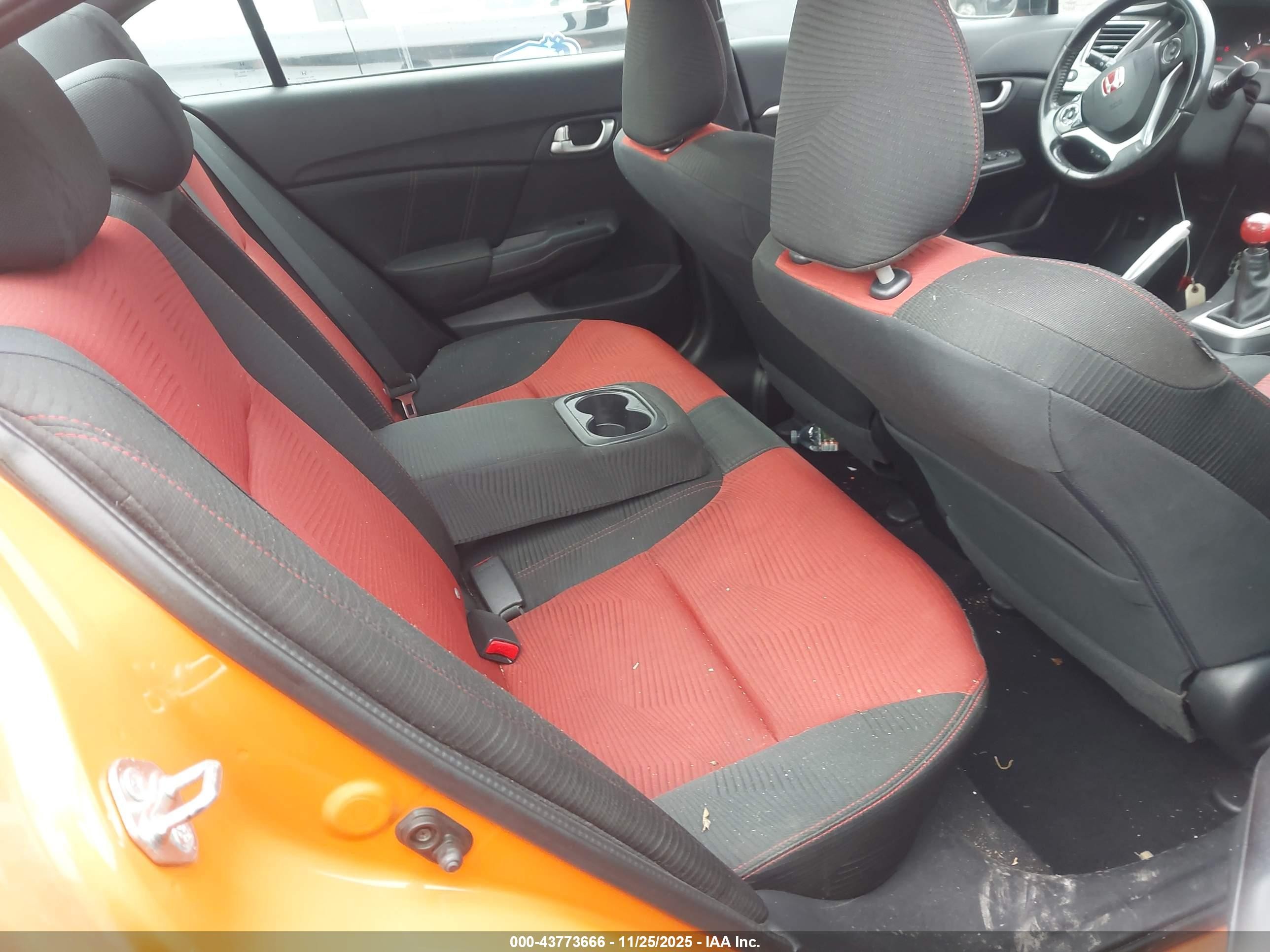 2014 Honda Civic Si Оранжевый vin: 2HGFB6E54EH704542