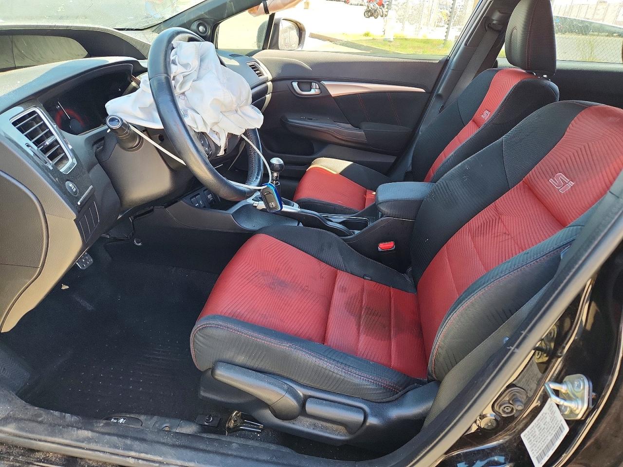 2015 Honda Civic Si Black vin: 2HGFB6E54FH701173