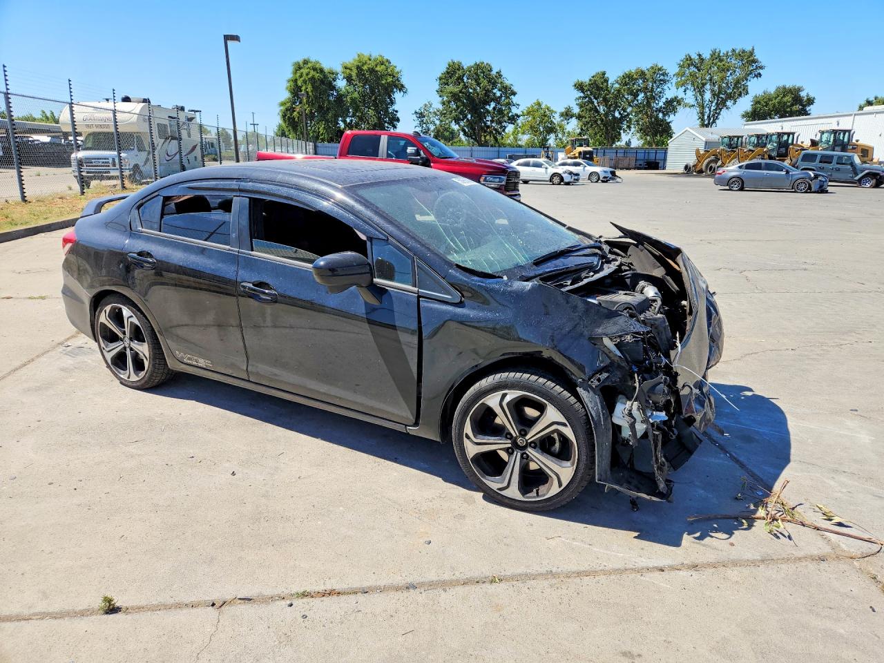 2015 Honda Civic Si Black vin: 2HGFB6E54FH701173