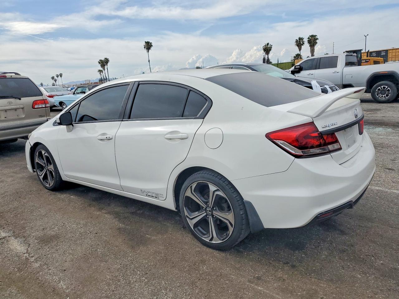 2015 Honda Civic Si White vin: 2HGFB6E54FH709340