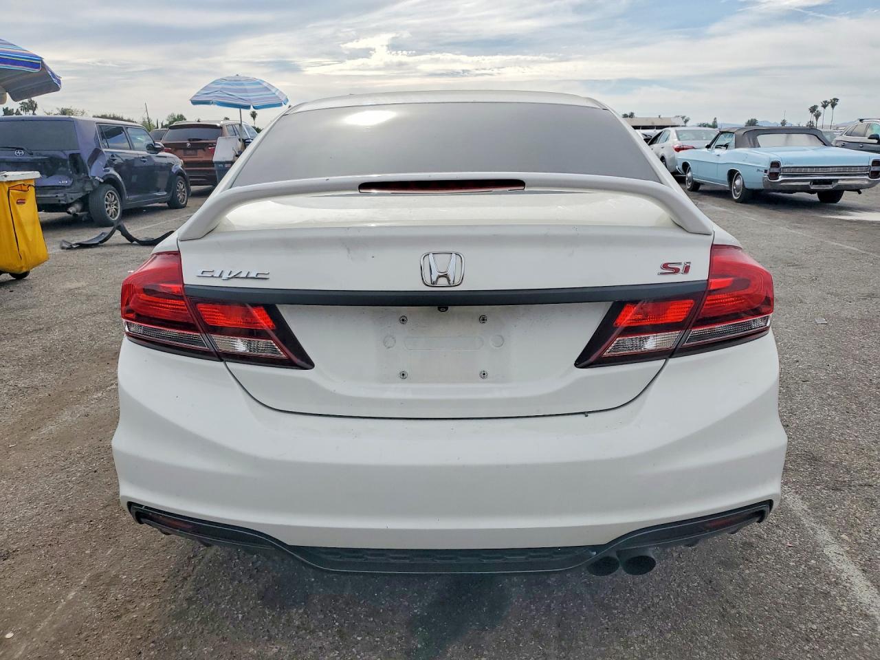 2015 Honda Civic Si White vin: 2HGFB6E54FH709340