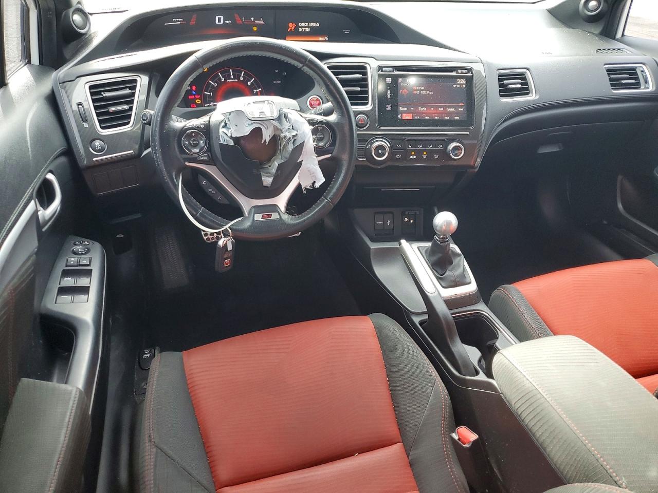 2015 Honda Civic Si White vin: 2HGFB6E54FH709340