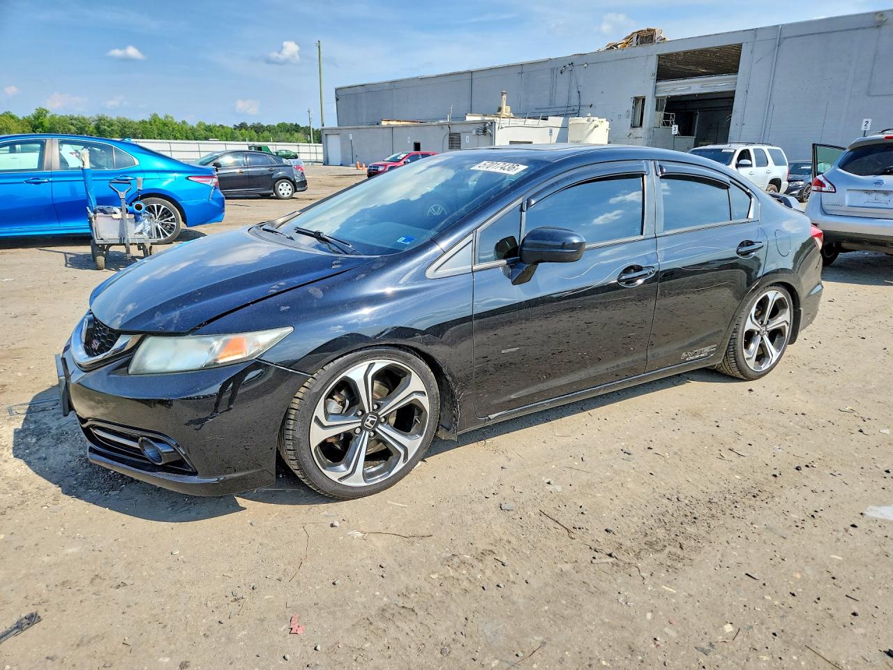 2015 Honda Civic Si Black vin: 2HGFB6E54FH709404