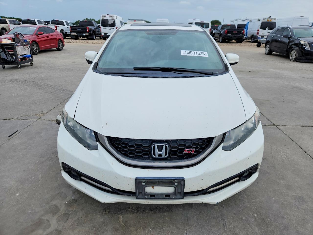 2015 Honda Civic Si Белый vin: 2HGFB6E54FH709936