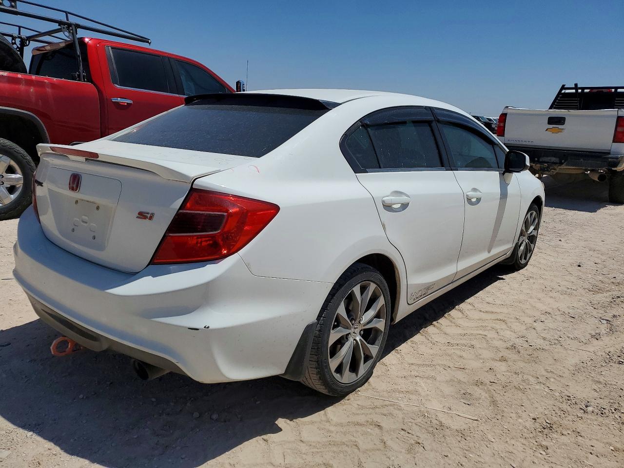 2012 Honda Civic Si White vin: 2HGFB6E55CH703669