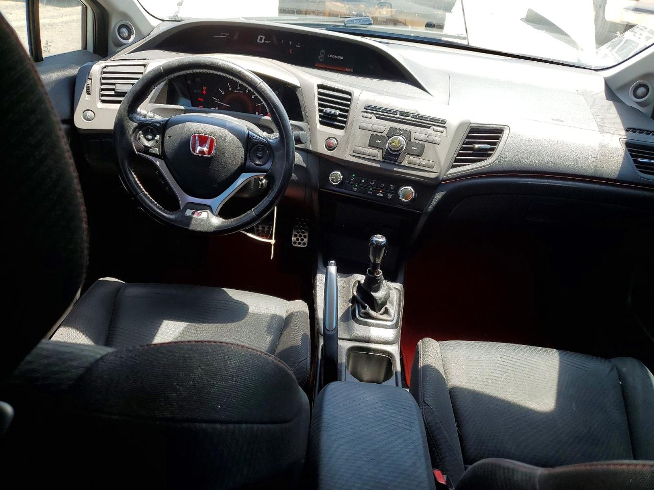 2012 Honda Civic Si White vin: 2HGFB6E55CH703669
