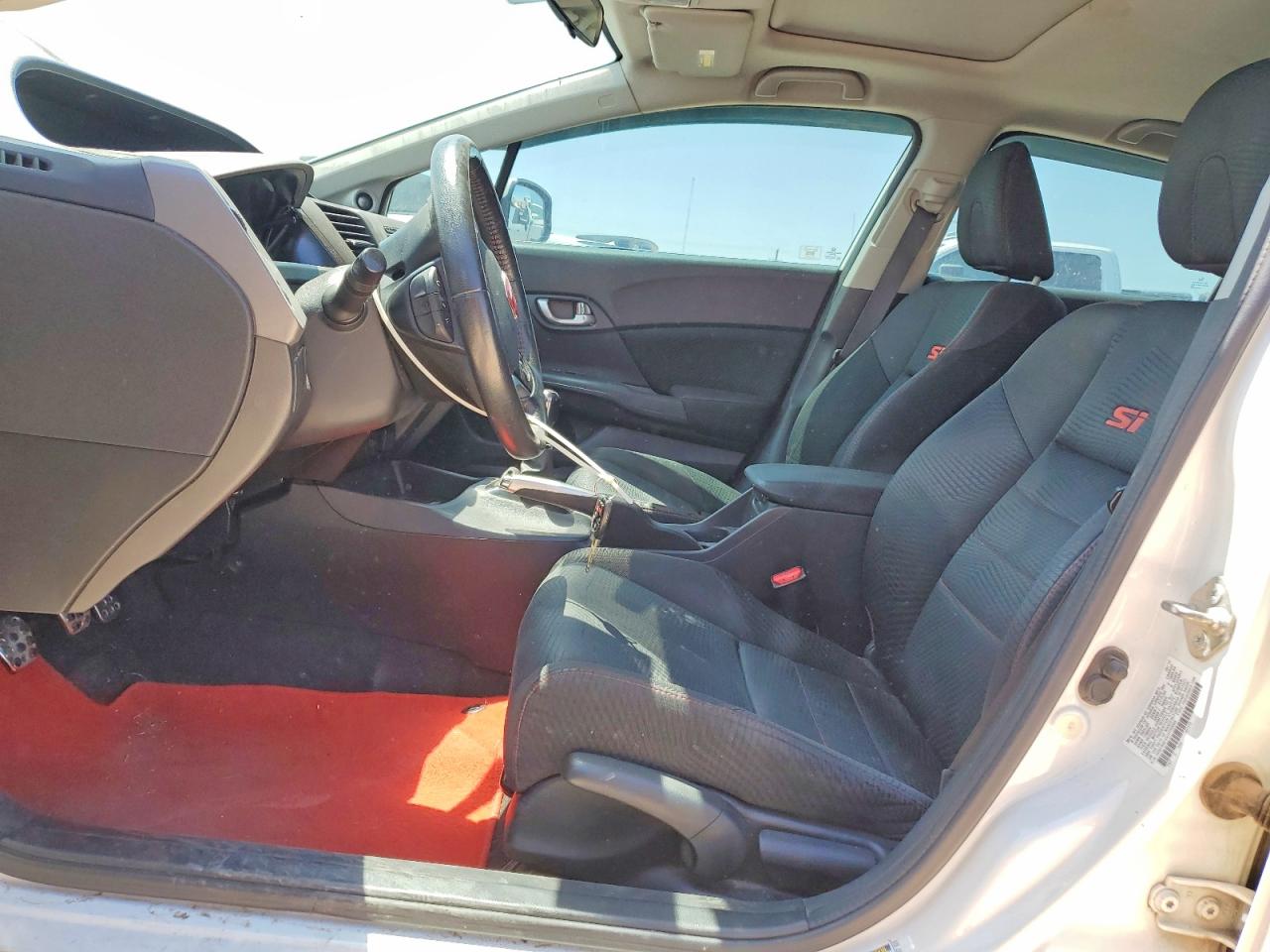 2012 Honda Civic Si White vin: 2HGFB6E55CH703669