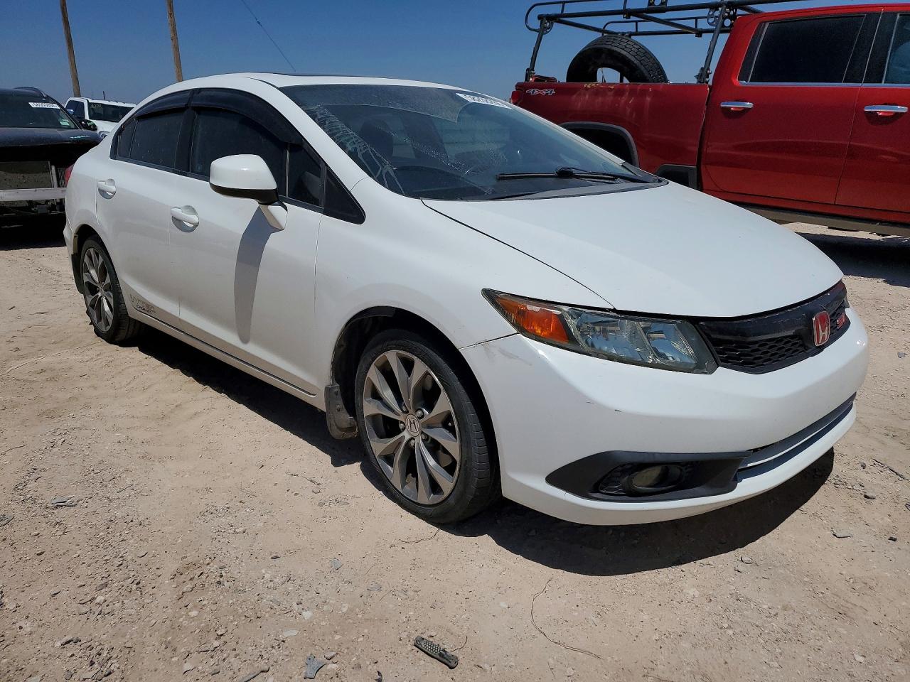 2012 Honda Civic Si White vin: 2HGFB6E55CH703669