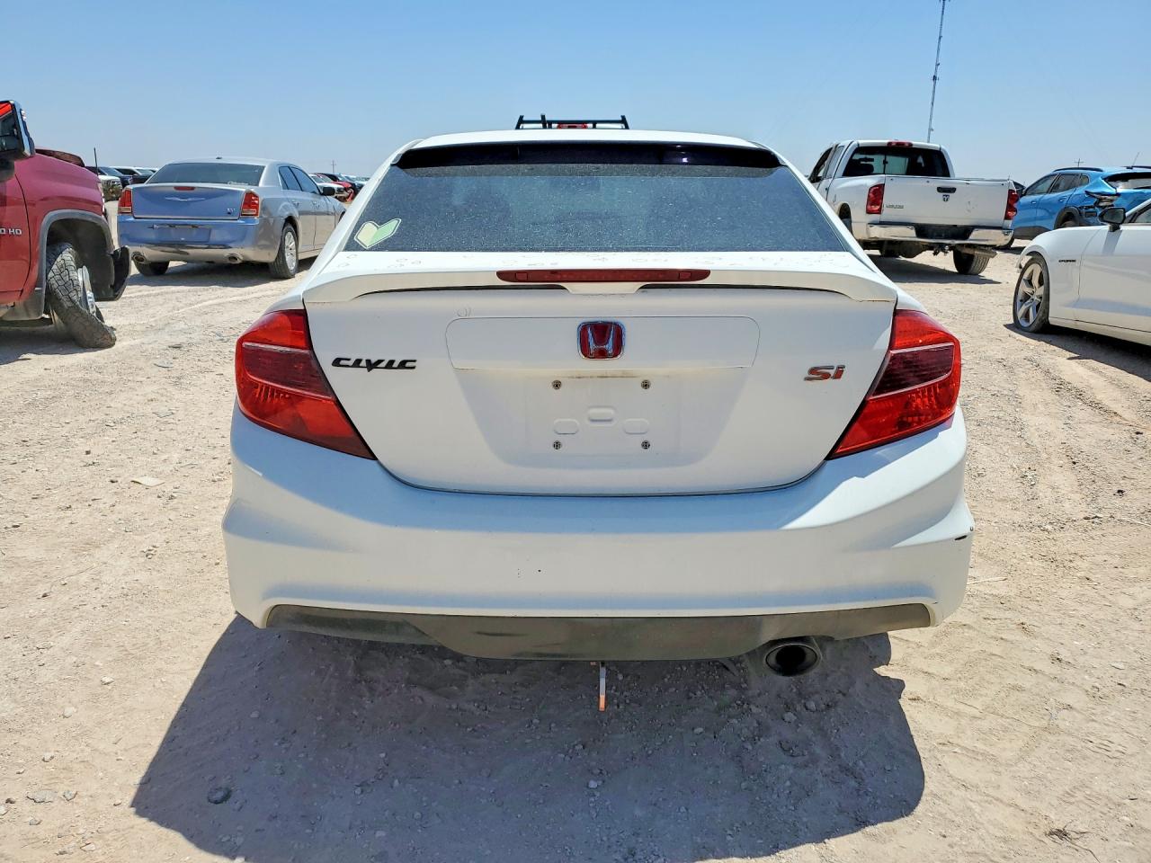 2012 Honda Civic Si White vin: 2HGFB6E55CH703669