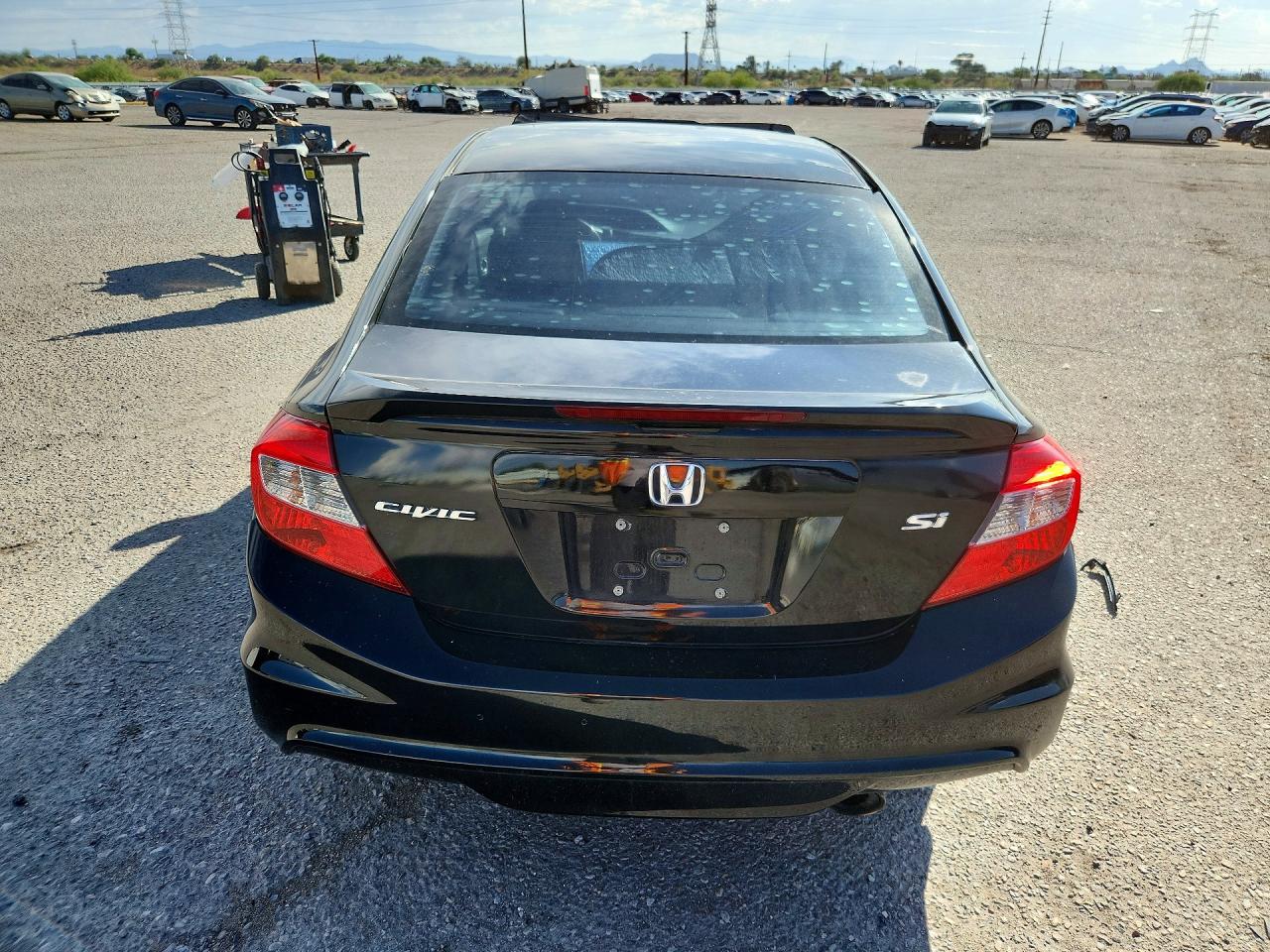 2012 Honda Civic Si Black vin: 2HGFB6E55CH704076