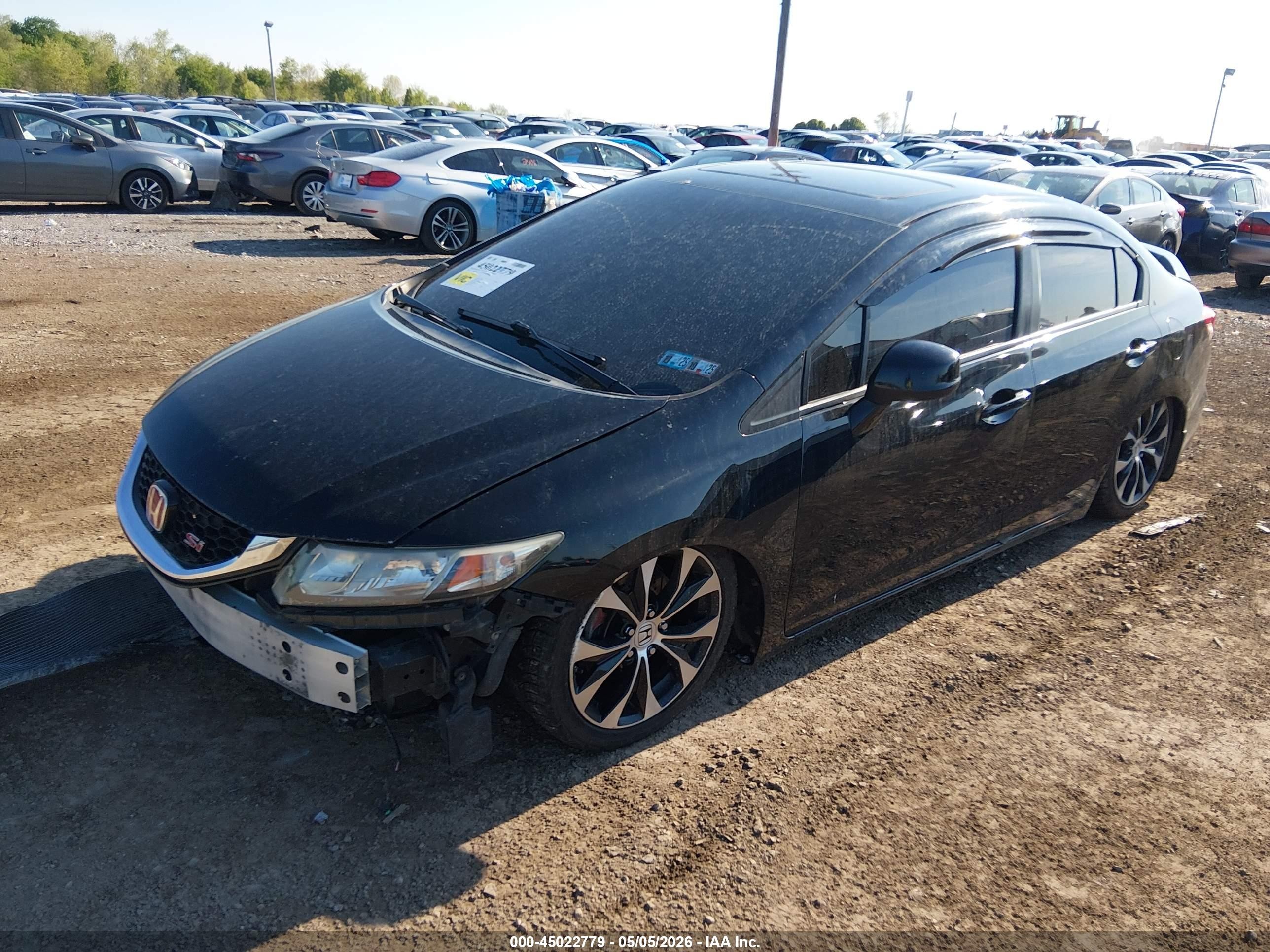 2013 Honda Civic Si Черный vin: 2HGFB6E55DH709196