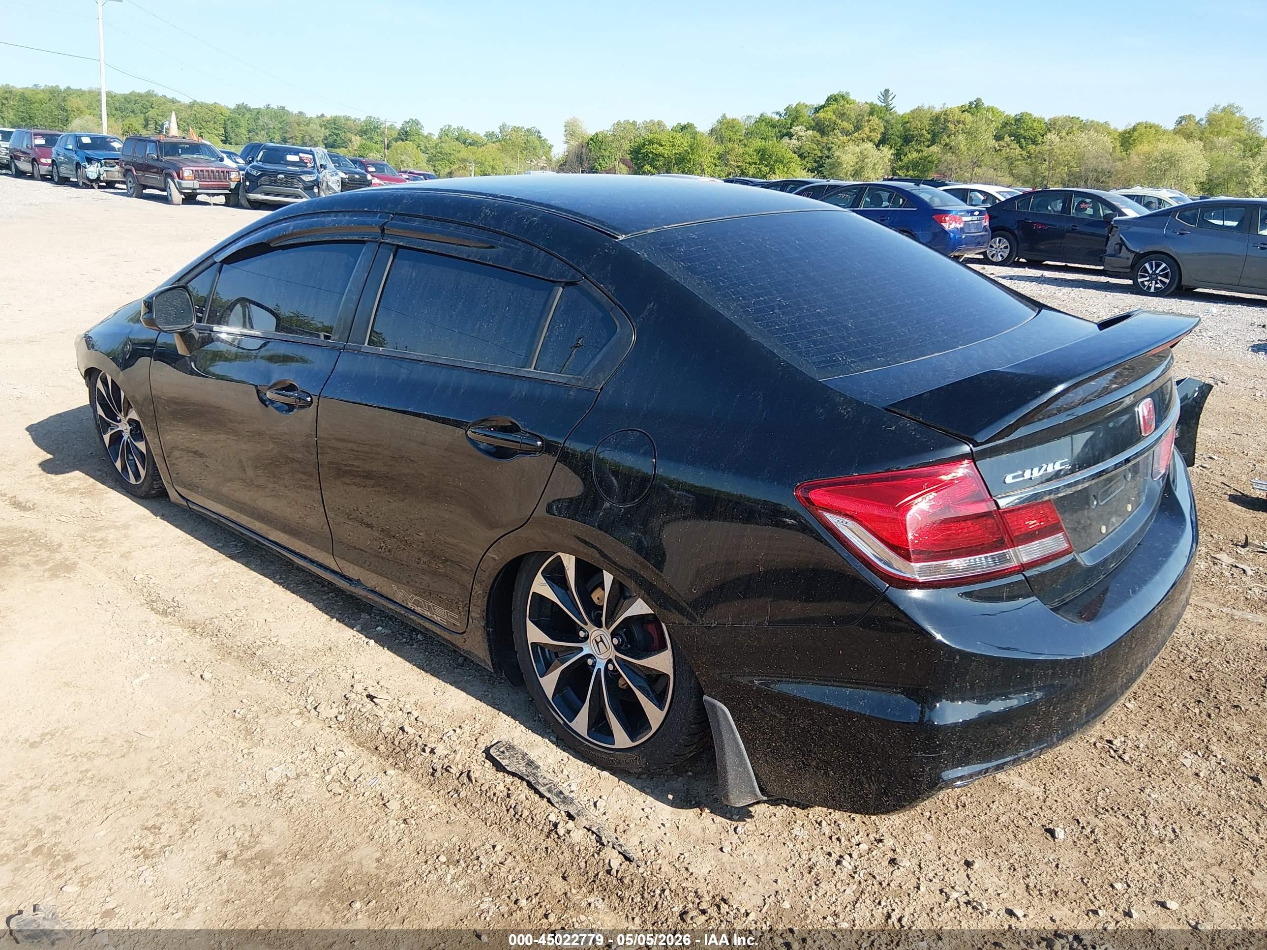 2013 Honda Civic Si Черный vin: 2HGFB6E55DH709196
