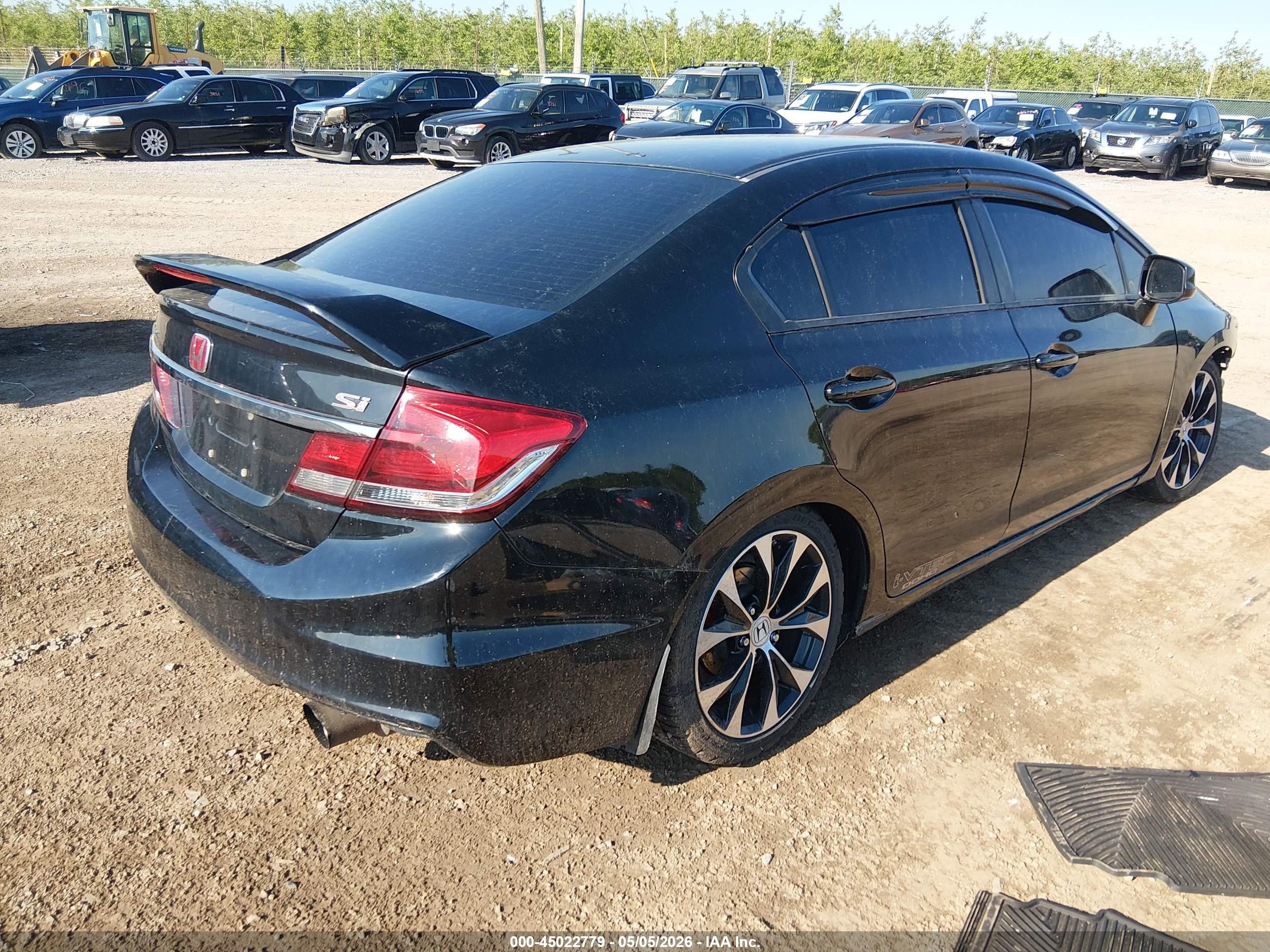 2013 Honda Civic Si Черный vin: 2HGFB6E55DH709196