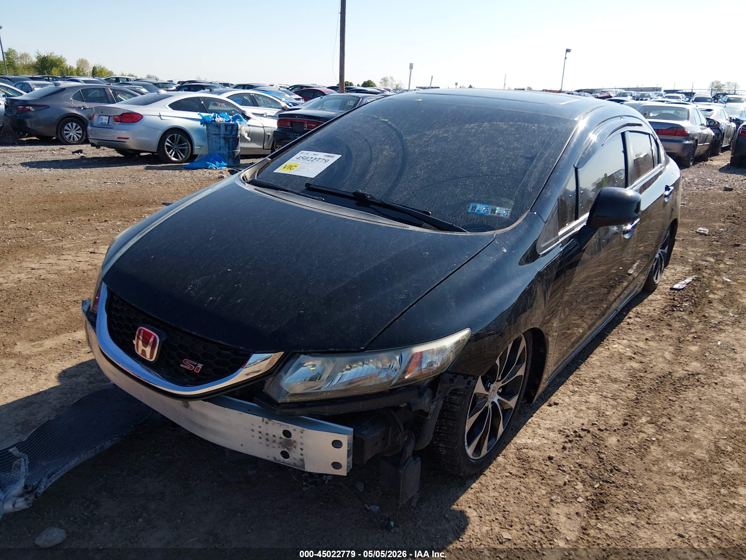2013 Honda Civic Si Черный vin: 2HGFB6E55DH709196