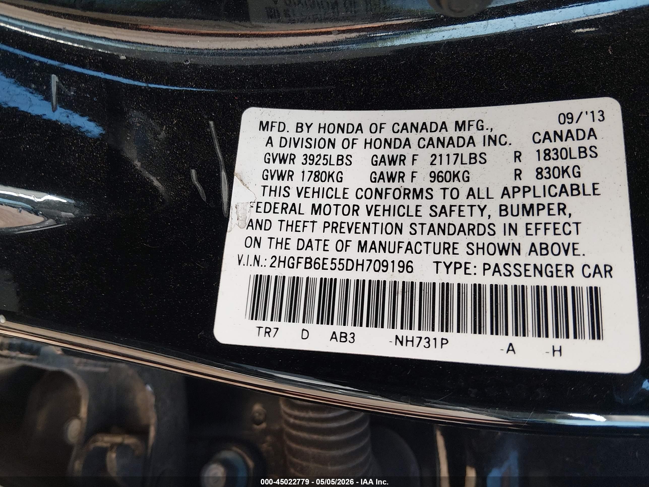 2013 Honda Civic Si Черный vin: 2HGFB6E55DH709196