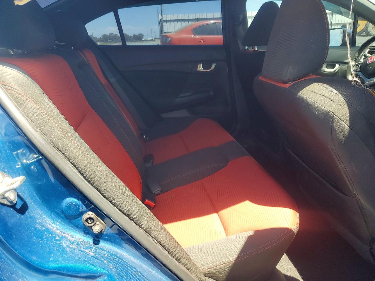 2015 Honda Civic Si Blue vin: 2HGFB6E55FH702140