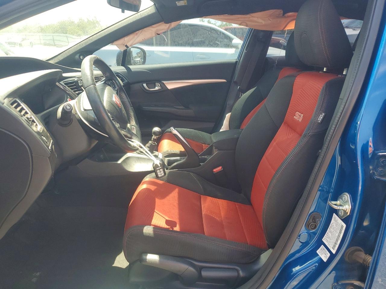 2015 Honda Civic Si Blue vin: 2HGFB6E55FH702140