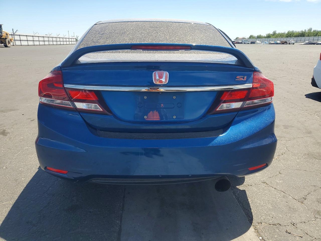 2015 Honda Civic Si Blue vin: 2HGFB6E55FH702140