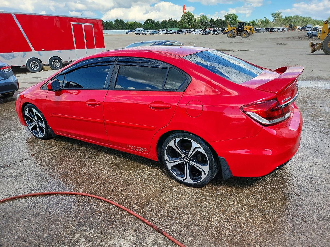 2015 Honda Civic Si Red vin: 2HGFB6E55FH705443