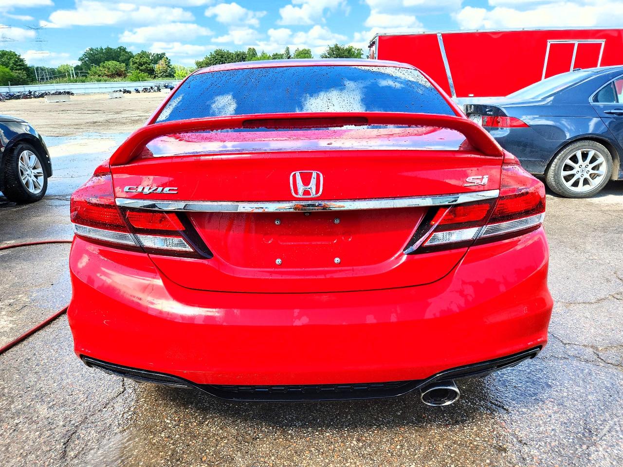 2015 Honda Civic Si Red vin: 2HGFB6E55FH705443