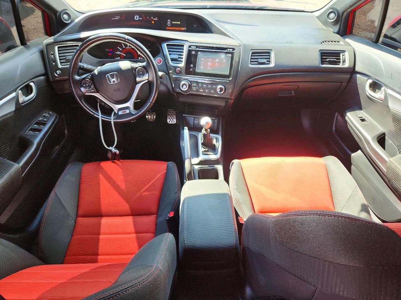2015 Honda Civic Si Red vin: 2HGFB6E55FH705443