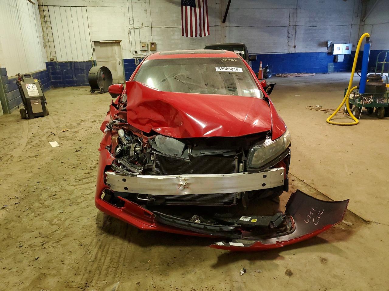 2015 Honda Civic Si Red vin: 2HGFB6E55FH707550