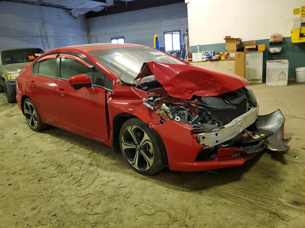 2015 Honda Civic Si Red vin: 2HGFB6E55FH707550