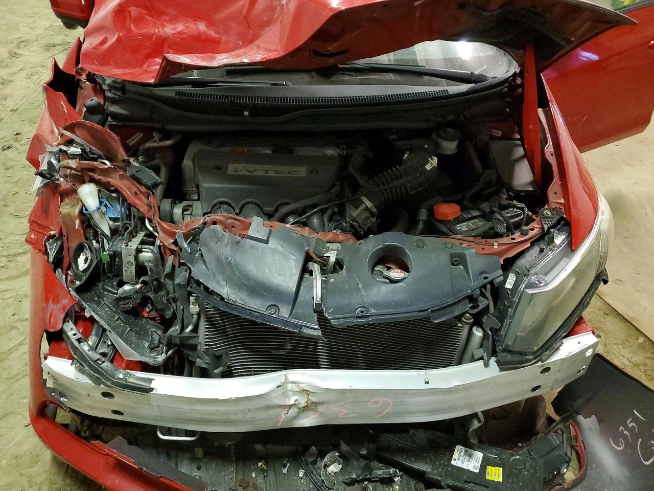 2015 Honda Civic Si Red vin: 2HGFB6E55FH707550
