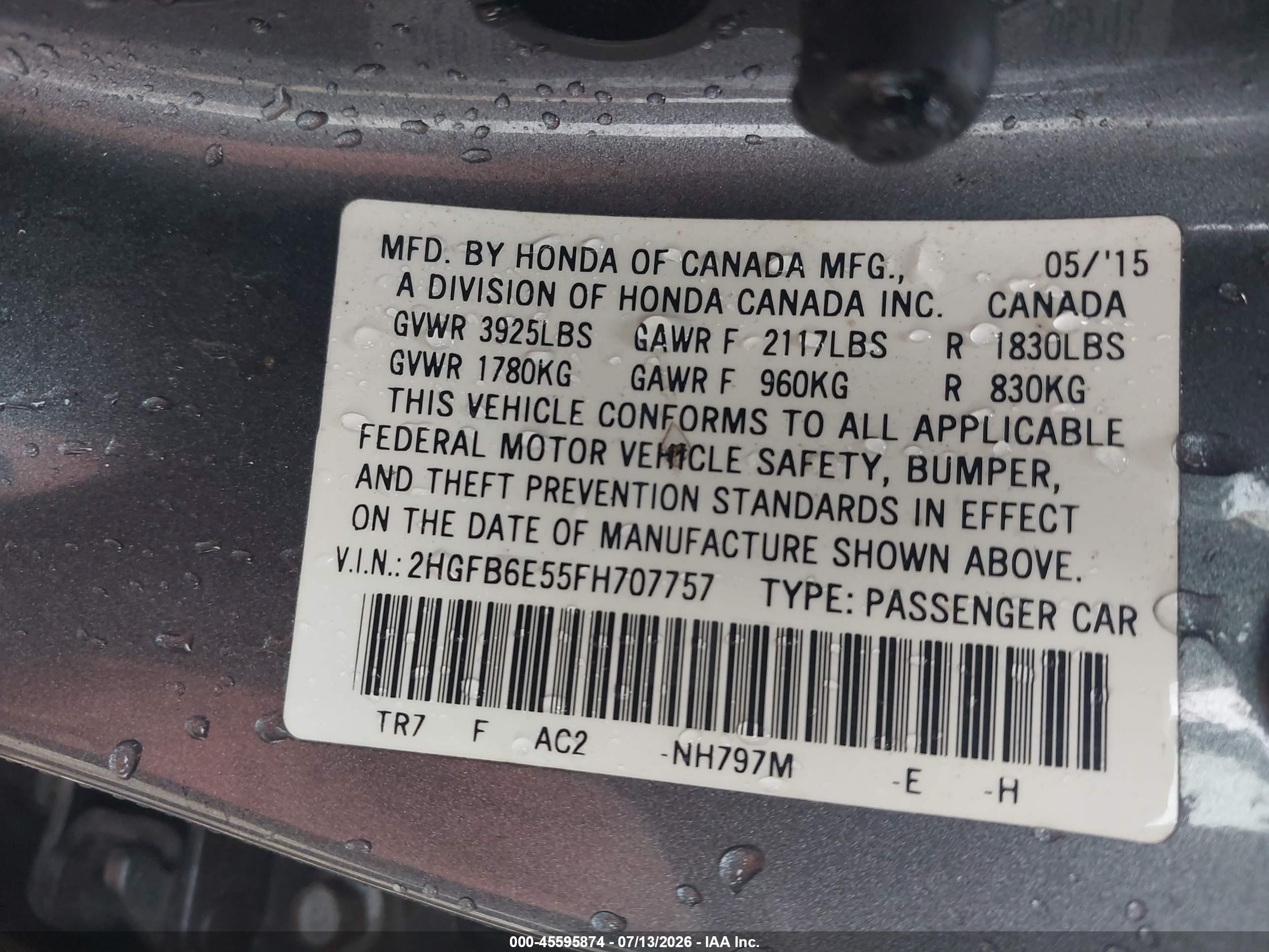 2015 Honda Civic Si Silver vin: 2HGFB6E55FH707757