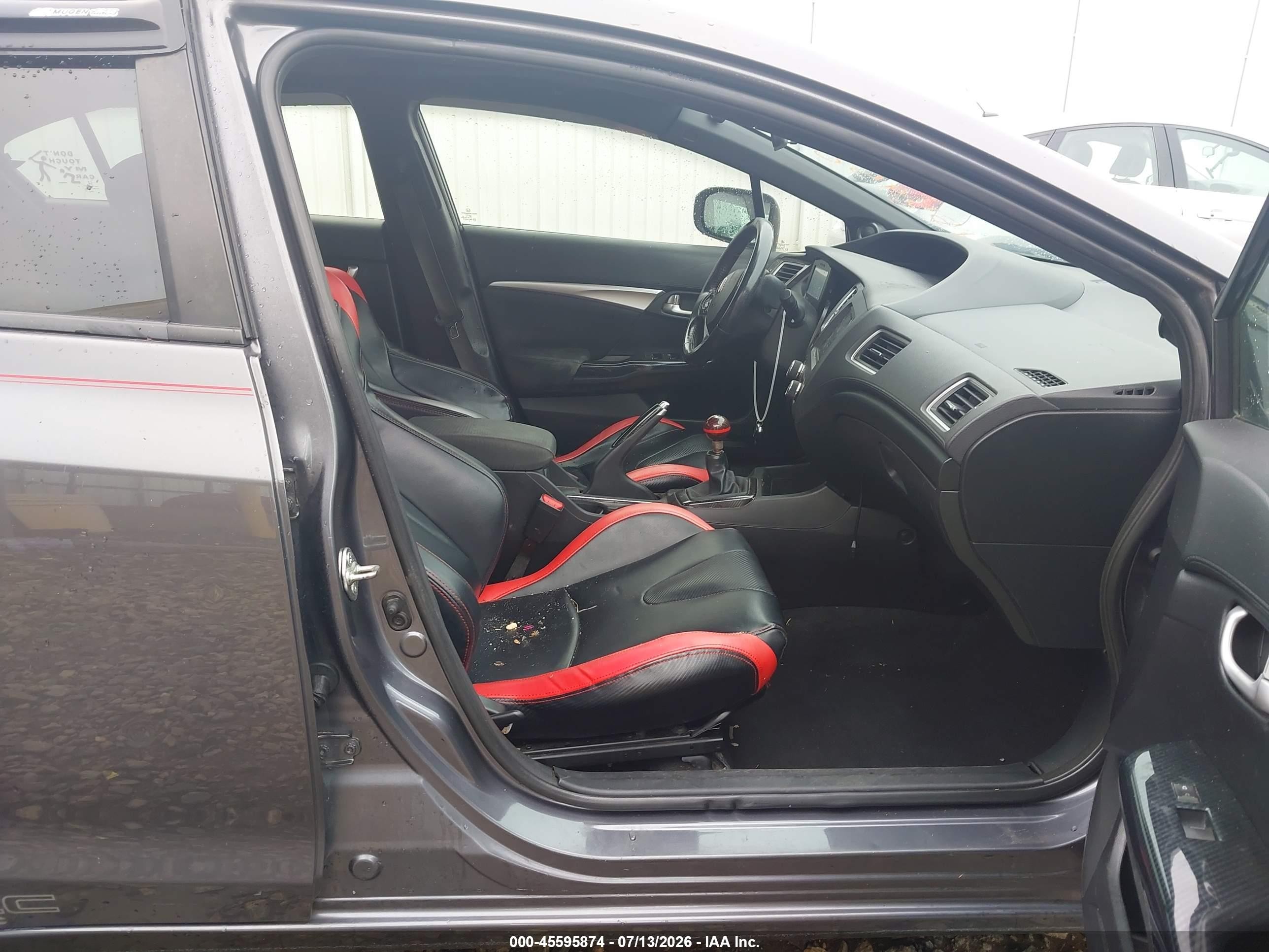2015 Honda Civic Si Silver vin: 2HGFB6E55FH707757