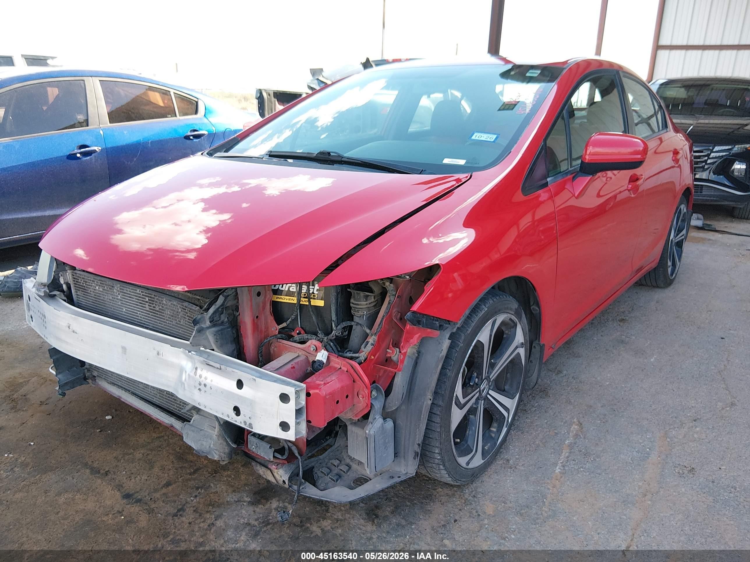 2015 Honda Civic Si Red vin: 2HGFB6E55FH710366