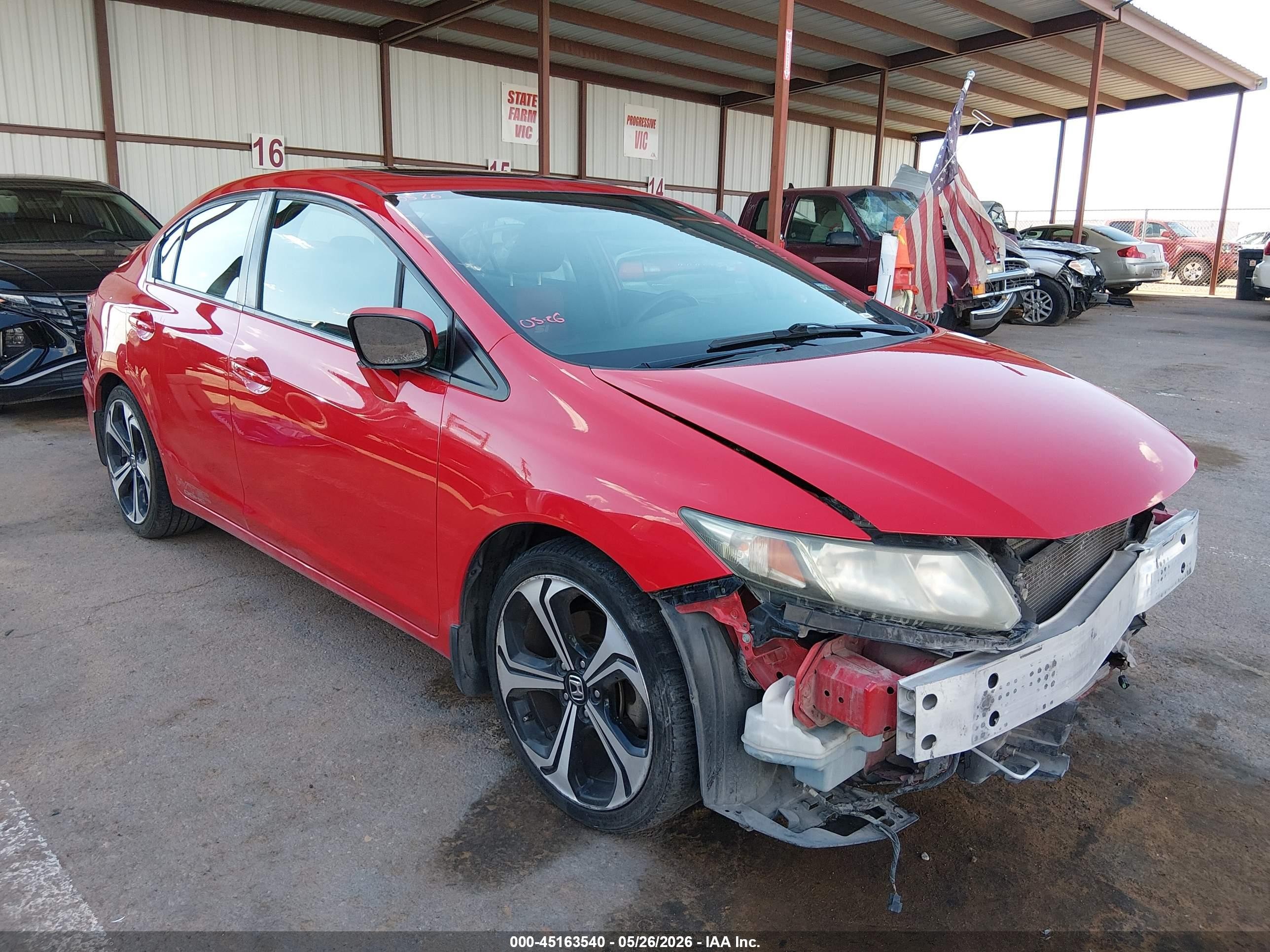2015 Honda Civic Si Red vin: 2HGFB6E55FH710366