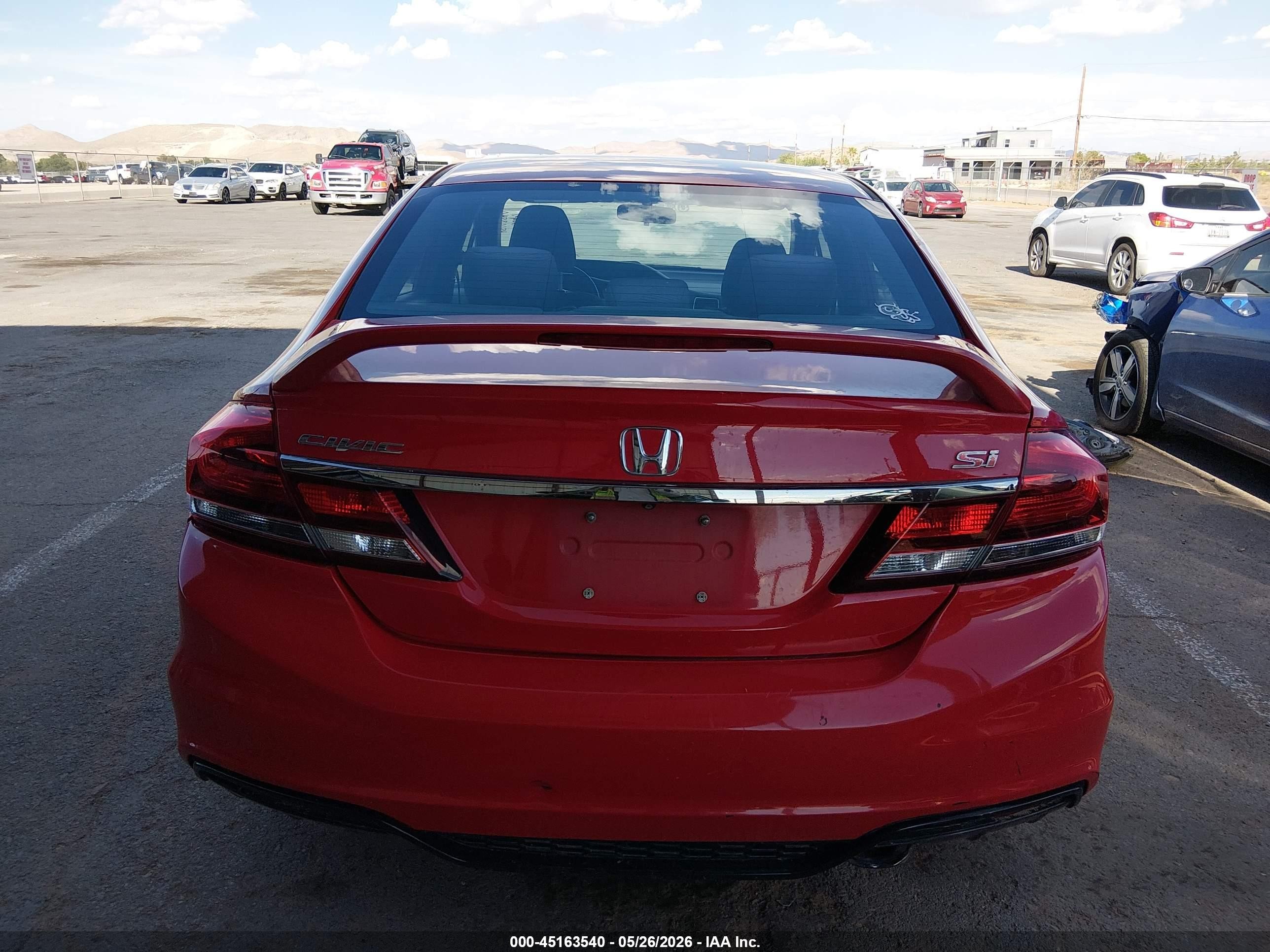 2015 Honda Civic Si Red vin: 2HGFB6E55FH710366