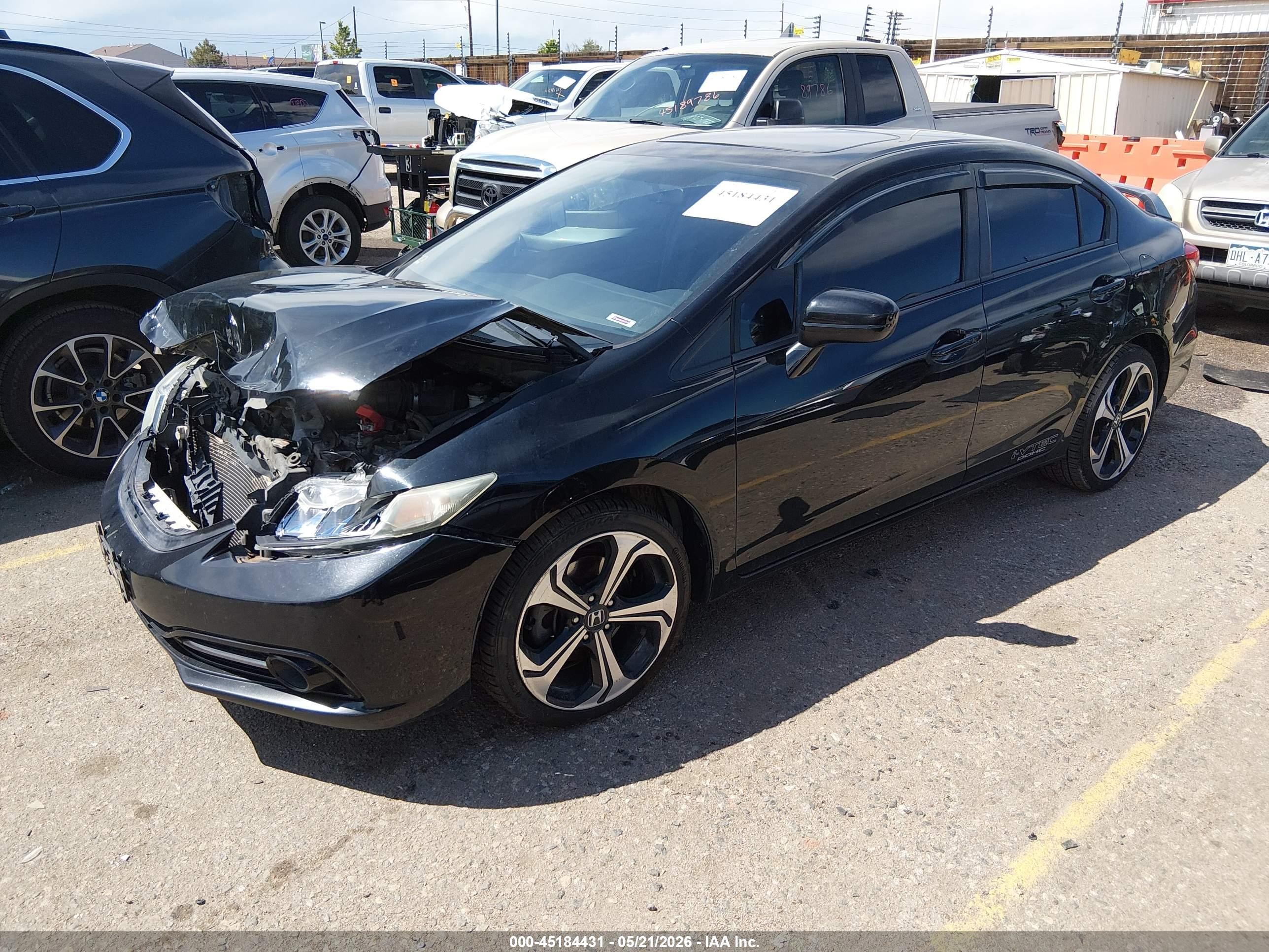 2015 Honda Civic Si Black vin: 2HGFB6E55FH710576