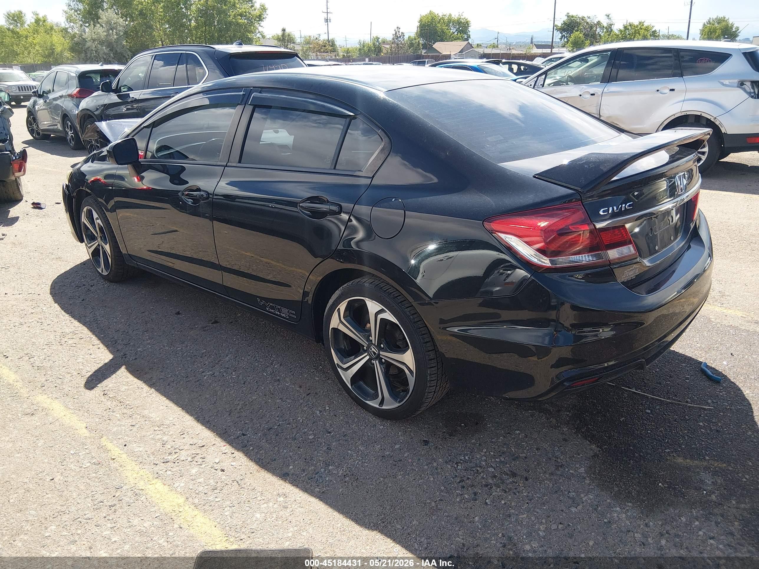 2015 Honda Civic Si Black vin: 2HGFB6E55FH710576