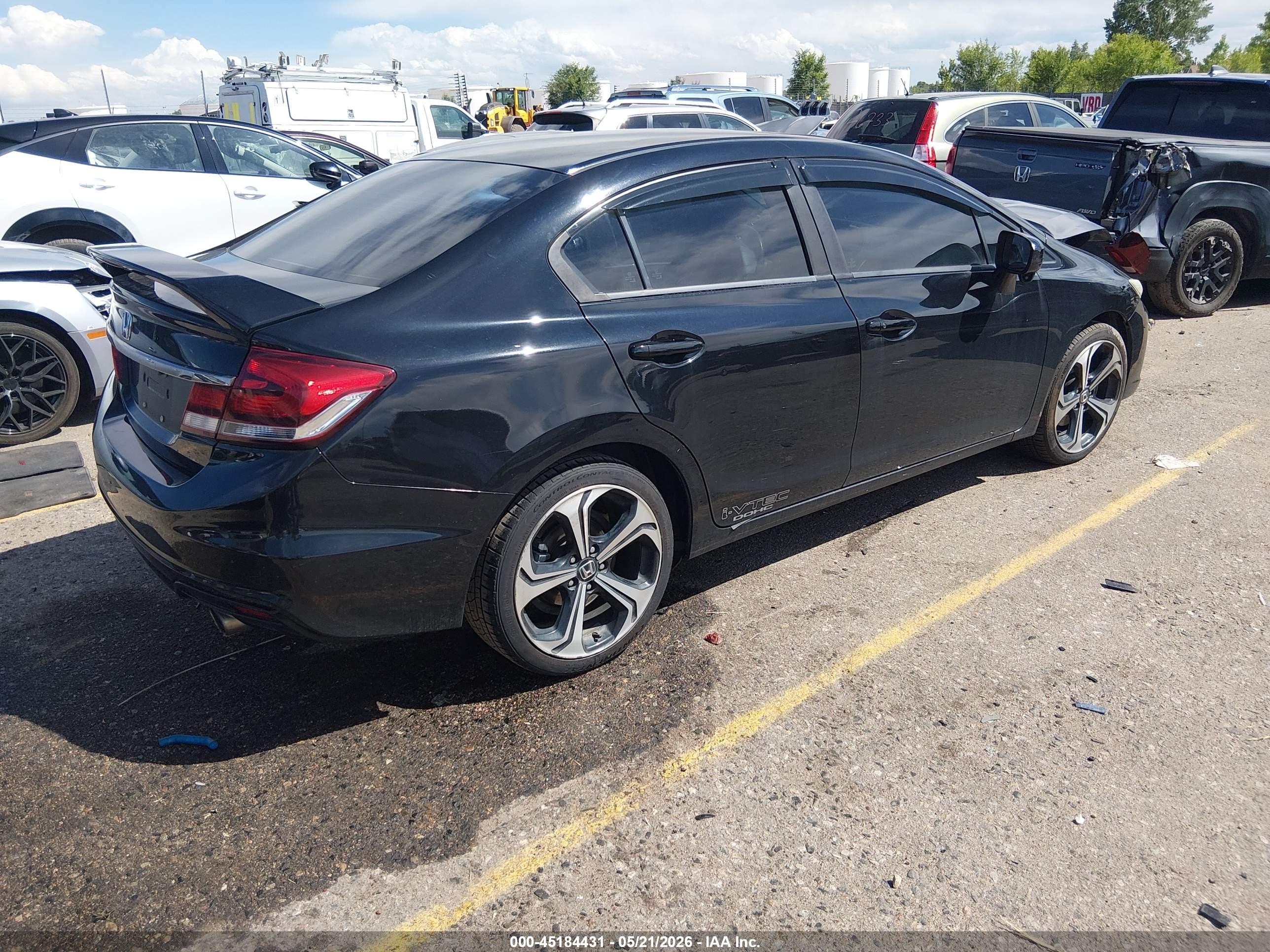 2015 Honda Civic Si Black vin: 2HGFB6E55FH710576