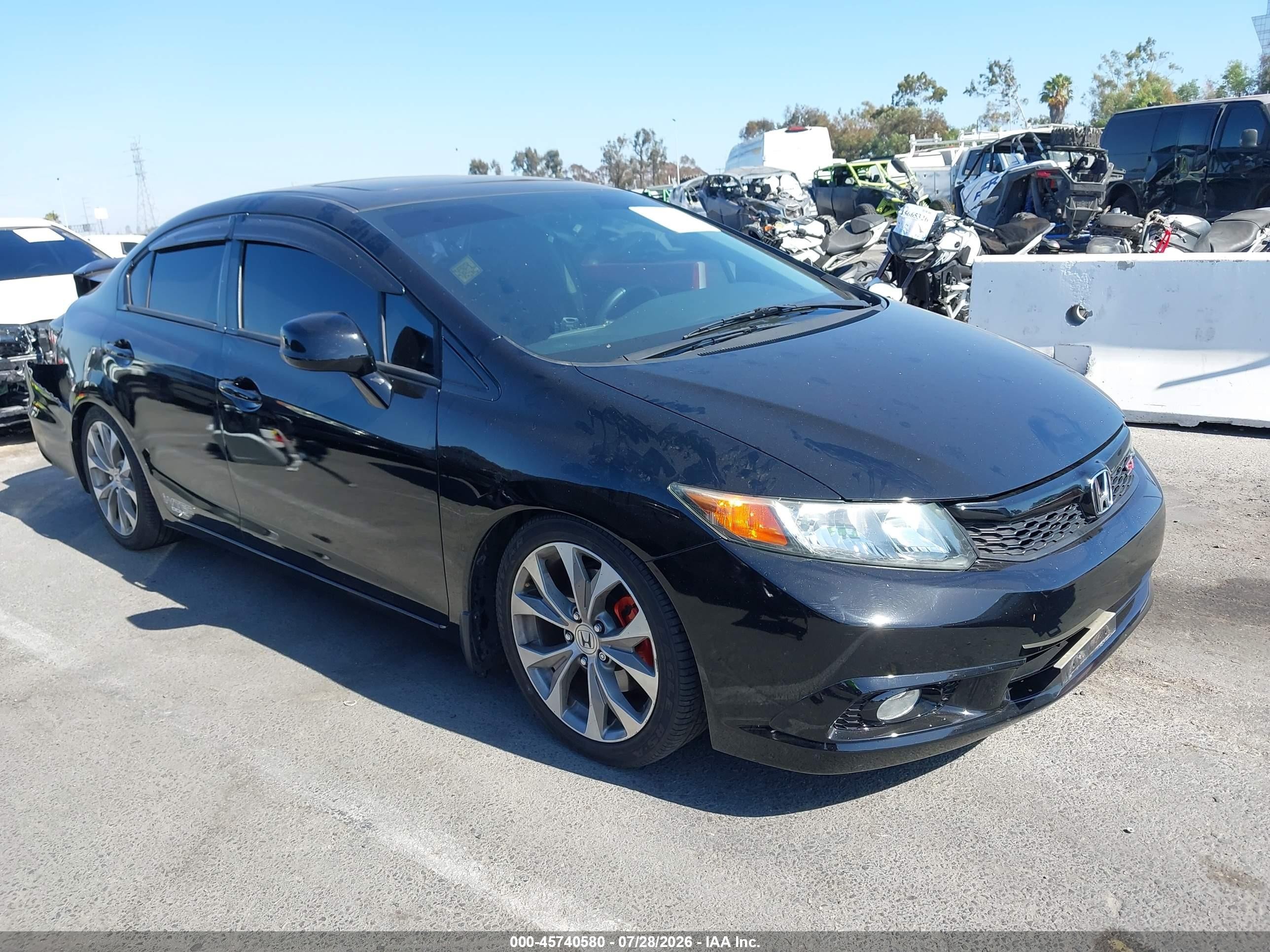 2012 Honda Civic Si Black vin: 2HGFB6E56CH704653