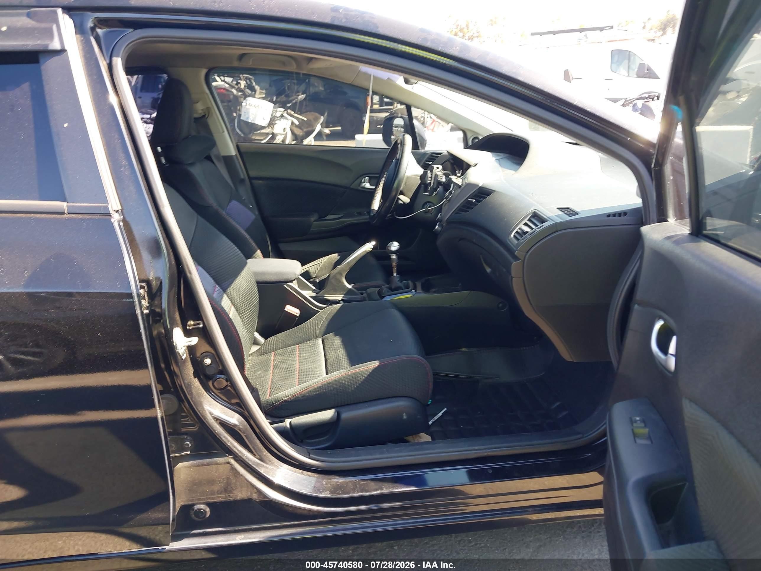 2012 Honda Civic Si Black vin: 2HGFB6E56CH704653