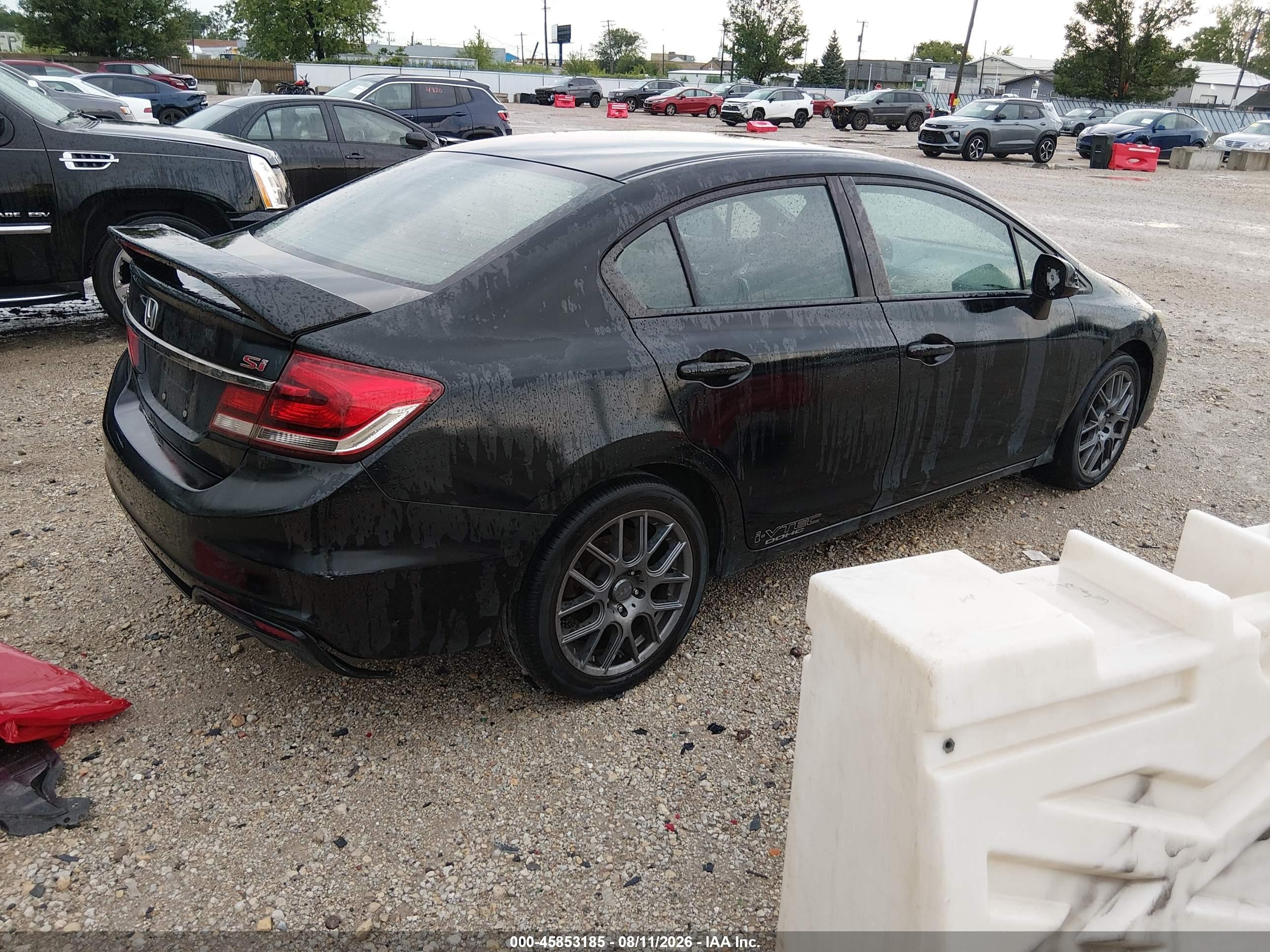 2013 Honda Civic Si Black vin: 2HGFB6E56DH700040