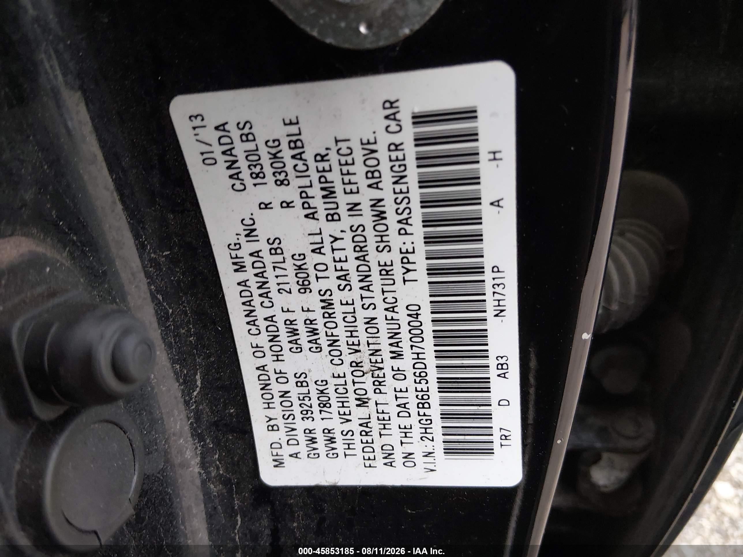 2013 Honda Civic Si Black vin: 2HGFB6E56DH700040