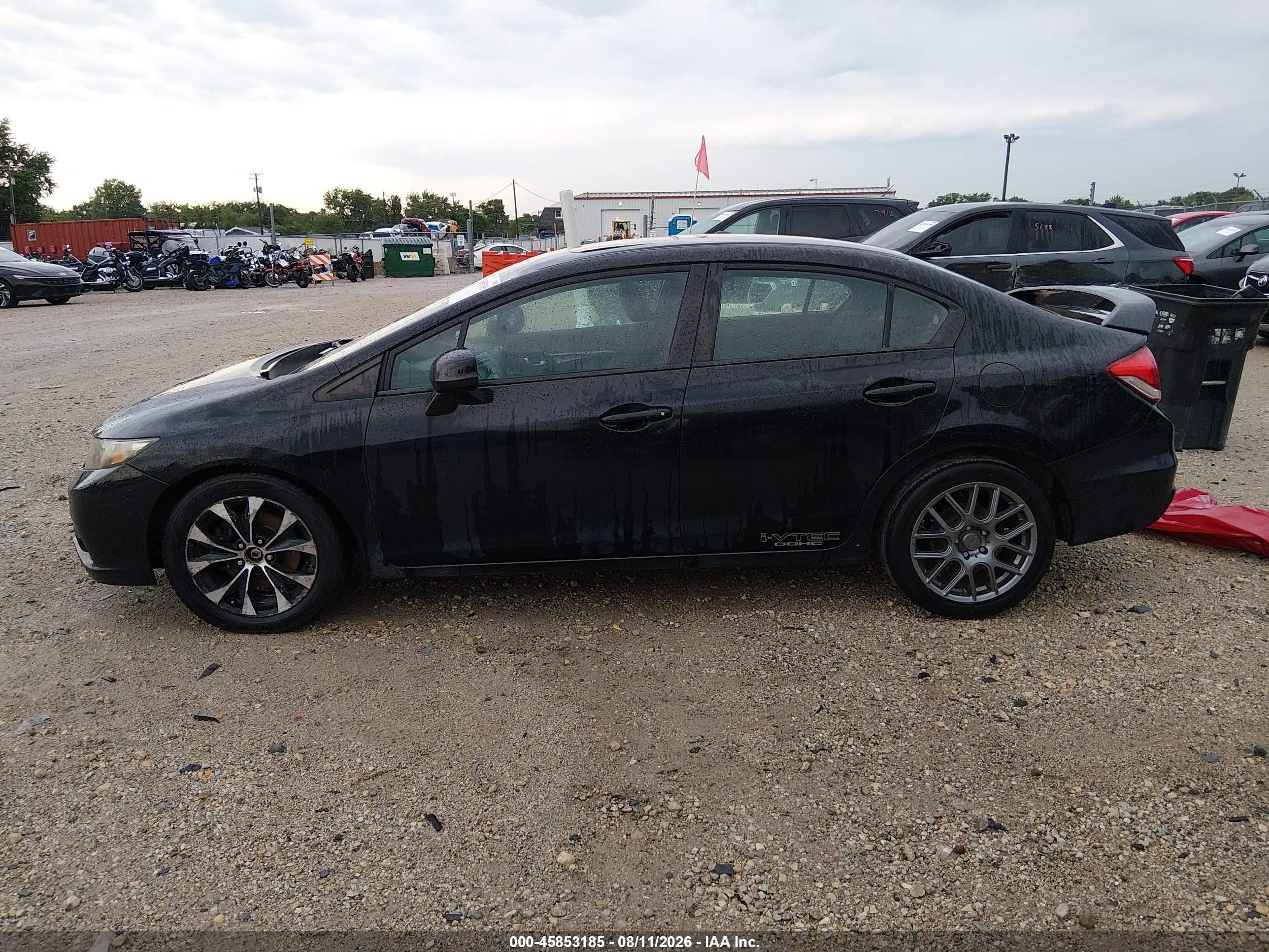 2013 Honda Civic Si Black vin: 2HGFB6E56DH700040