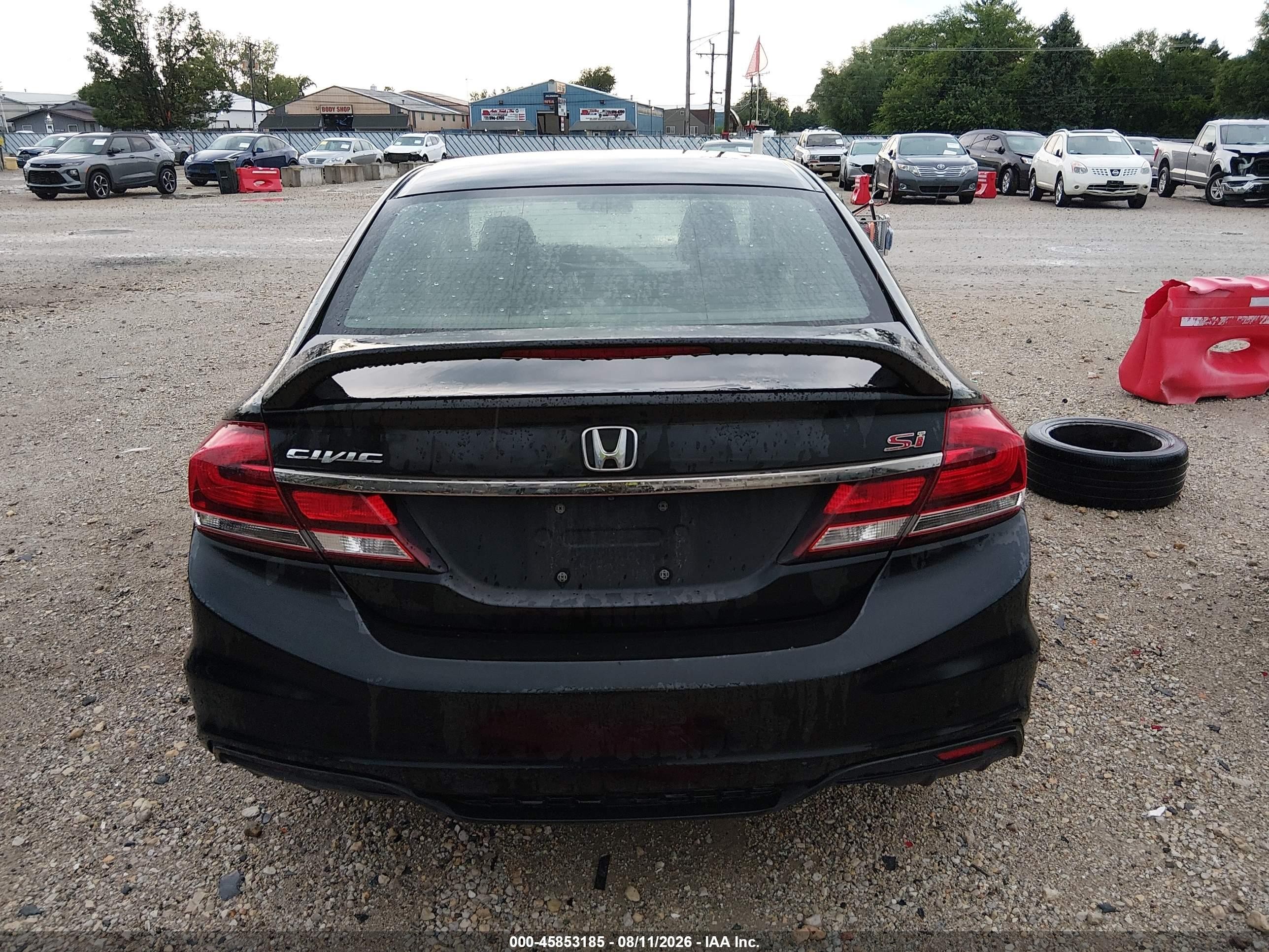 2013 Honda Civic Si Black vin: 2HGFB6E56DH700040