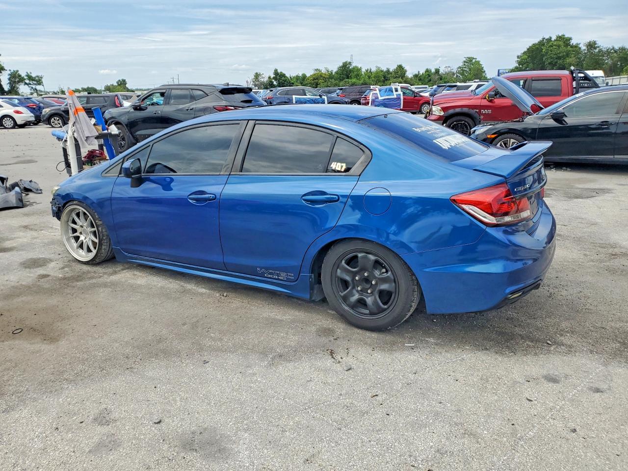 2013 Honda Civic Si Blue vin: 2HGFB6E56DH700670