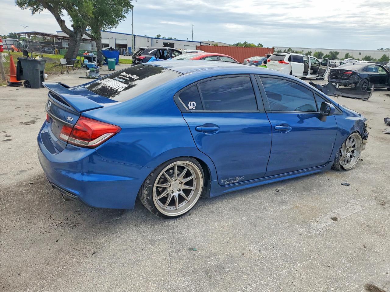 2013 Honda Civic Si Blue vin: 2HGFB6E56DH700670
