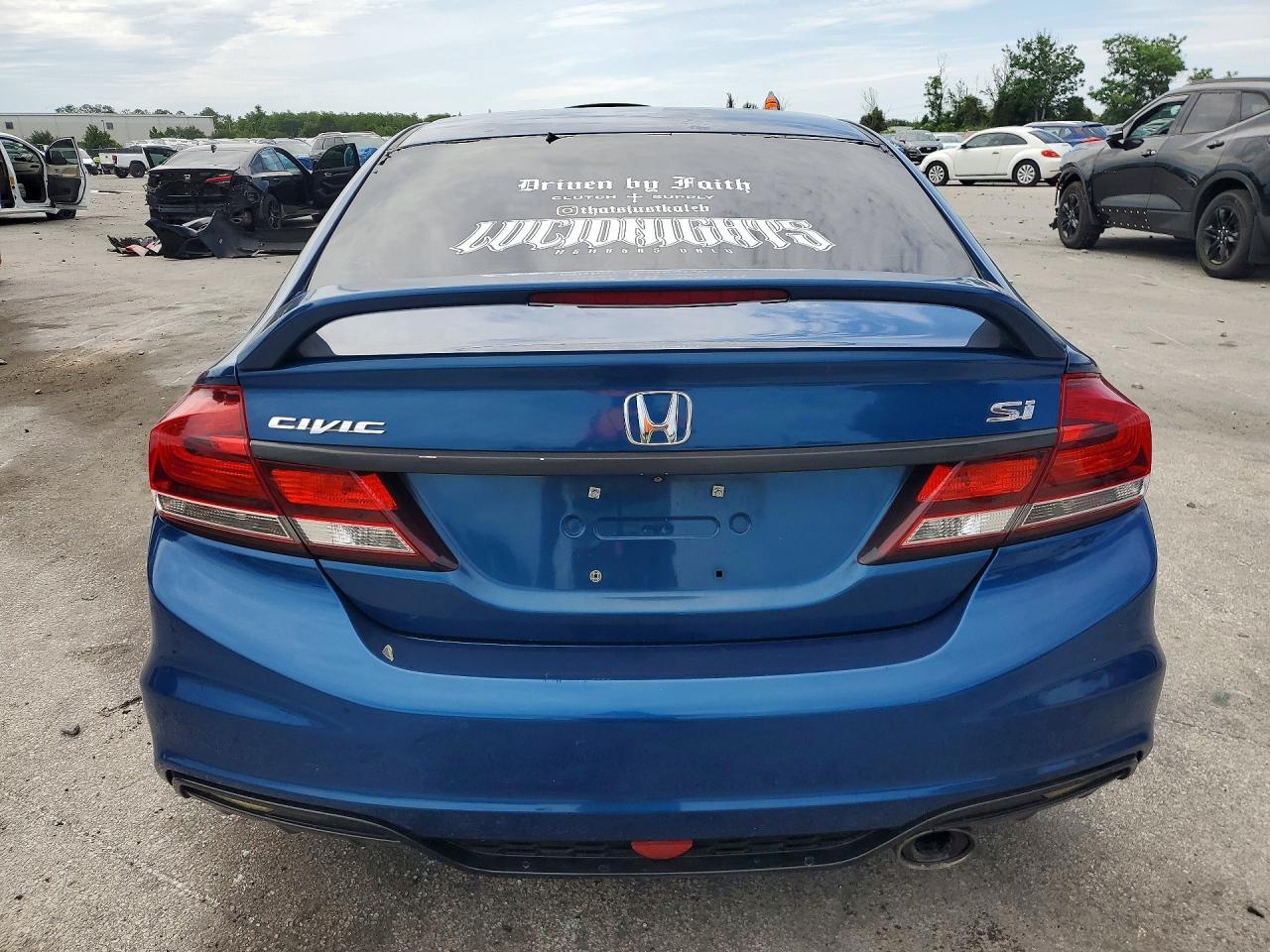 2013 Honda Civic Si Blue vin: 2HGFB6E56DH700670