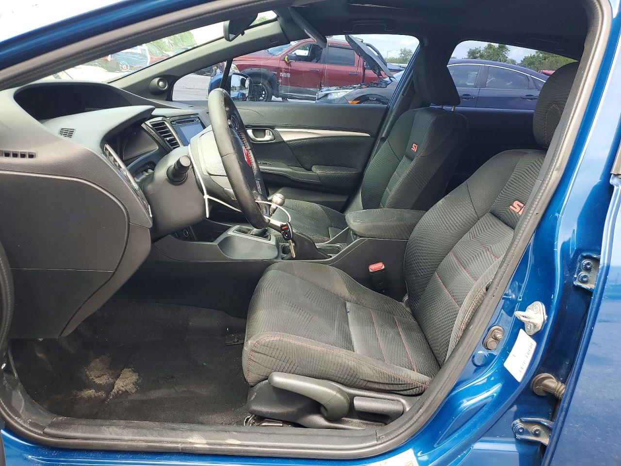 2013 Honda Civic Si Blue vin: 2HGFB6E56DH700670