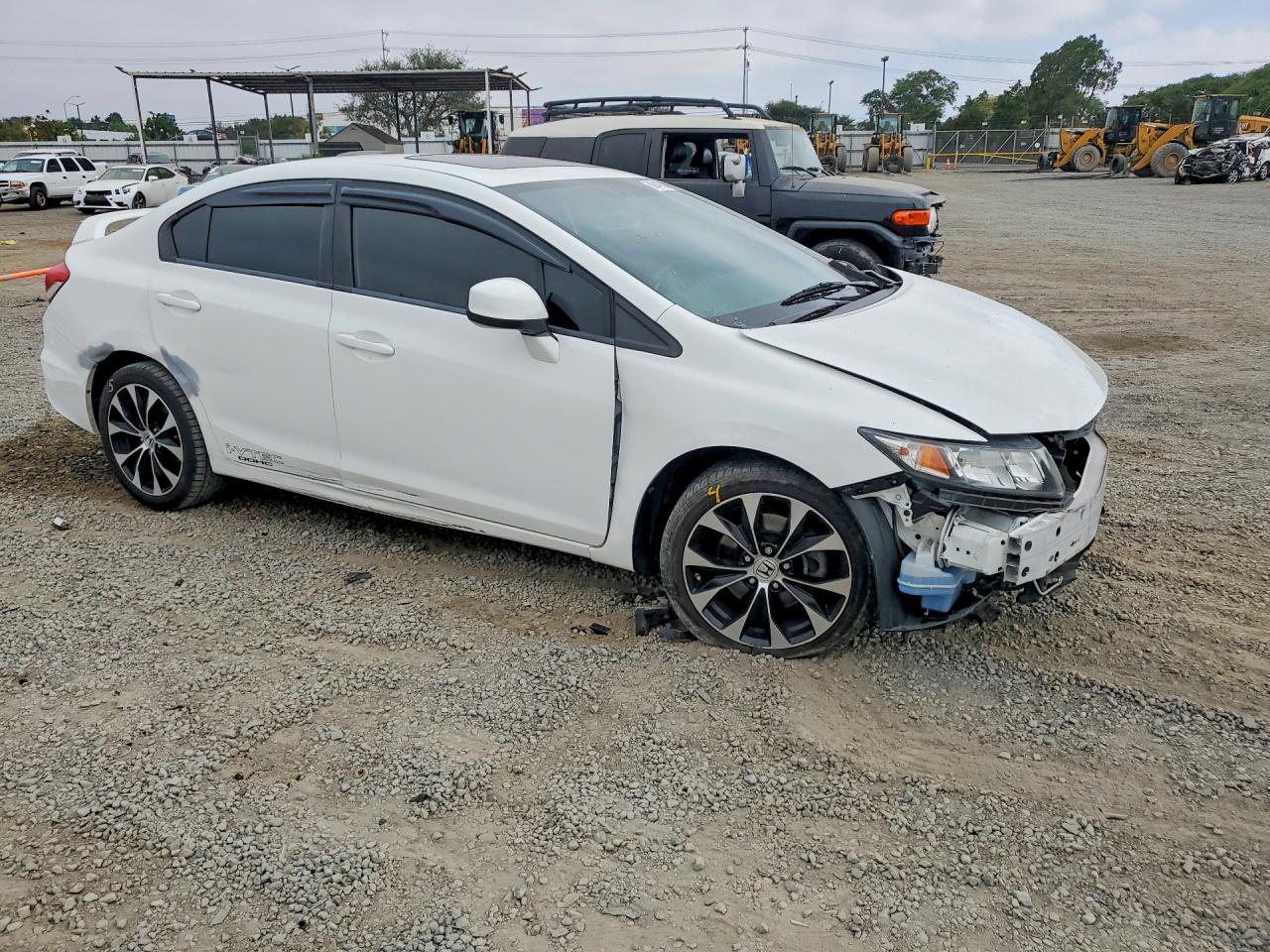 2013 Honda Civic Si White vin: 2HGFB6E56DH701107