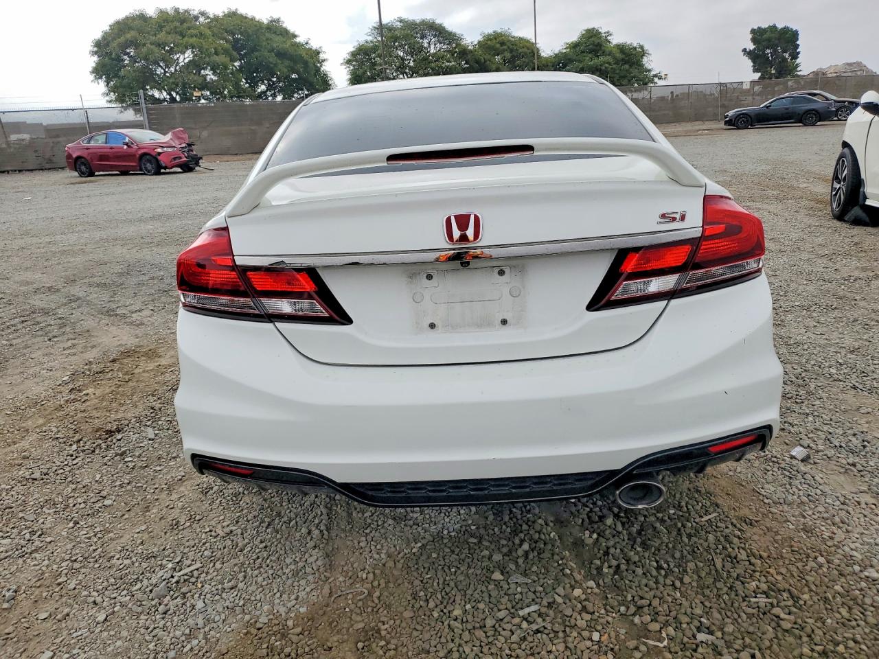 2013 Honda Civic Si White vin: 2HGFB6E56DH701107