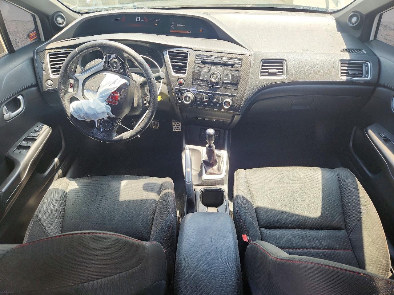 2013 Honda Civic Si White vin: 2HGFB6E56DH701107